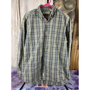 Cactus Clothing Authentic Quality Mens Large Plaid Button Down Outdoor Shirt